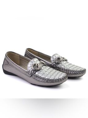 Robert Zur Perlata Anthracite and Silver Satin Metallic